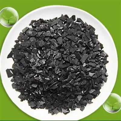 Carbono de cáscara de coco con ácido
